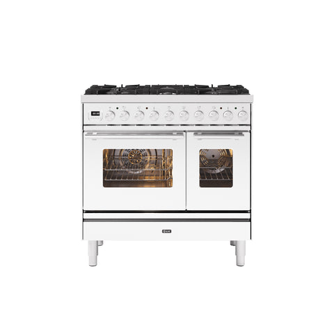 Ilve 90cm Roma 6 Burner Double Oven Gas Range Cooker