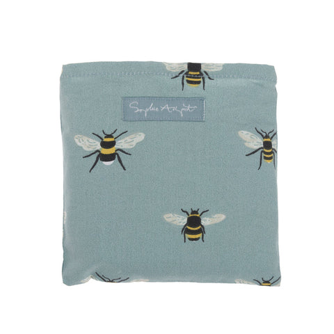 Sophie Allport Folding Shopping Bags - Bees - Teal