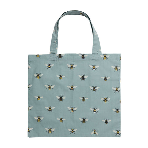 Sophie Allport Folding Shopping Bags - Bees - Teal