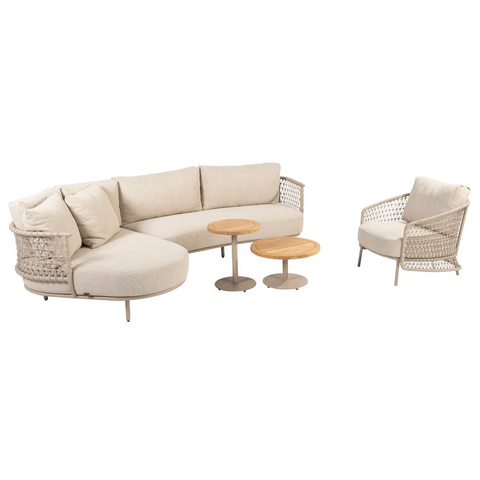 4 Seasons Outdoor Sardinia Luxury Lounge Set With Puccini Lounge Chair
