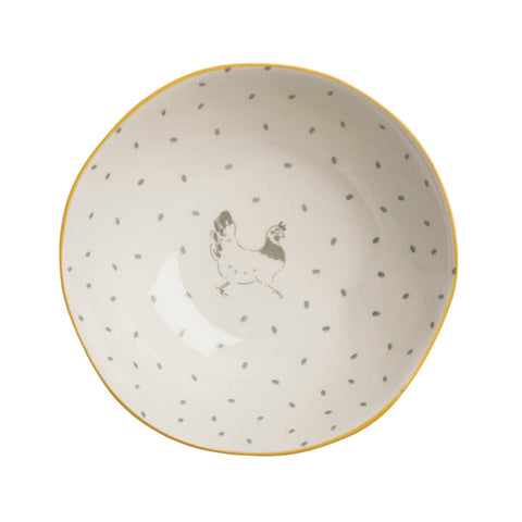 Sophie Allport Stoneware Nibbles Bowl - Chicken
