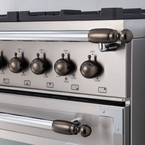 Bertazzoni Black Nickel décor set for Cooker and Hood