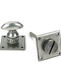 From The Anvil's Pewter Patina Diamond Bathroom Thumbturn