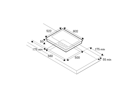 Bertazzoni Modern Series 60 cm gas hob with wok
