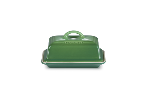 Le Creuset 17cm Stoneware Butter Dish Bamboo Green