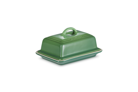 Le Creuset 17cm Stoneware Butter Dish Bamboo Green