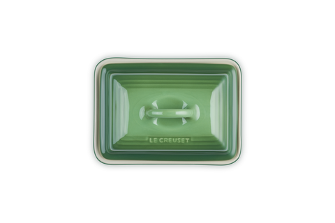 Le Creuset 17cm Stoneware Butter Dish Bamboo Green