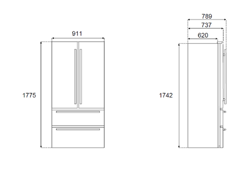 Bertazzoni Professional Series 90 cm Freestanding French Door