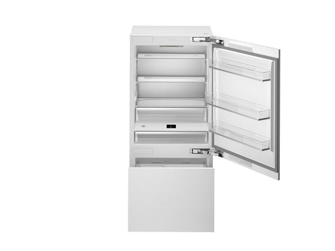 Bertazzoni 90cm built-in bottom mount refrigerator, panel ready with ice maker and water dispenser