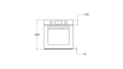 Bertazzoni Modern Series 60cm Electric Built-in Oven, TFT display, total steam