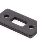 From The Anvil's Black Mortice Plate for Cranked Door Bolt