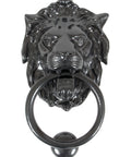 From The Anvil's Black Lion Head Door Knocker