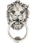 From The Anvil's Antique Pewter Lion Head Door Knocker