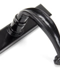 From The Anvil's Black Cottage Slimline Lever Espag. Lock Set