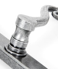 From The Anvil's Pewter Patina Monkeytail Slimline Lever Espag. Lock Set