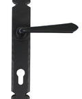 From The Anvil's Black Cromwell Lever Espag. Lock Set