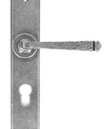 From The Anvil's Pewter Patina Large Avon Lever Euro Lock Set