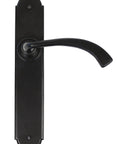 From The Anvil's Black Gothic Curved Sprung Lever Latch Set