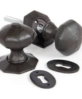 From The Anvil's Beeswax Octagonal Mortice/Rim Knob Set