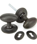 From The Anvil's Beeswax Oval Mortice/Rim Knob Set