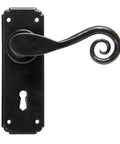 From The Anvil's Black Monkeytail Lever Lock Set