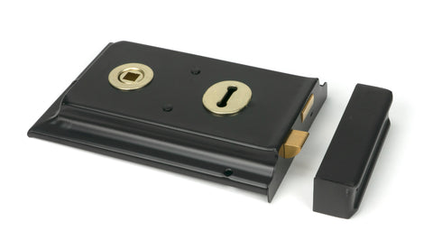 From The Anvil's Black Rim Lock & Cast Iron Cover