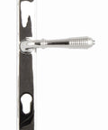 From The Anvil's Polished Chrome Reeded Slimline Lever Espag. Lock Set