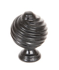 From The Anvil's Black Twist Cabinet Knob