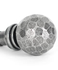 From The Anvil's Pewter Patina Hammered Ball Curtain Finial (pair)