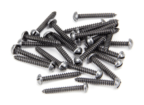 From The Anvil's Pewter Patina Round Head Screws (25)