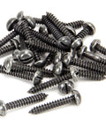 From The Anvil's Pewter Patina Round Head Screws (25)