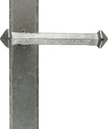 From The Anvil's Pewter Patina Tudor Lever Latch Set