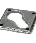 From The Anvil's Pewter Patina Diamond Euro Escutcheon