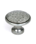 From The Anvil's Pewter Patina Hammered Cabinet Knob