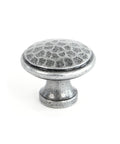 From The Anvil's Pewter Patina Hammered Cabinet Knob