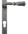 From The Anvil's Pewter Patina Narrow Lever Espag. Lock Set