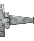 From The Anvil's Pewter Patina Penny End T Hinge (pair)