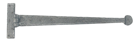 From The Anvil's Pewter Patina Penny End T Hinge (pair)