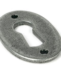From The Anvil's Pewter Patina Oval Escutcheon