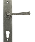 From The Anvil's Pewter Patina Avon Lever Espag. Lock Set
