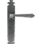 From The Anvil's Pewter Patina Cromwell Lever Latch Set