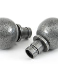 From The Anvil's Pewter Patina Ball Curtain Finial (pair)