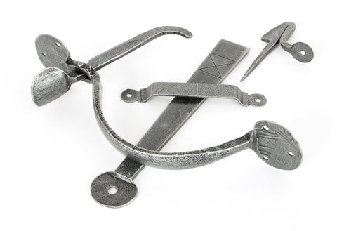 From The Anvil's Pewter Patina Bean Thumblatch