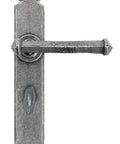 From The Anvil's Pewter Patina Tudor Lever Bathroom Set