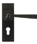 From The Anvil's Black Avon Lever Euro Lock Set