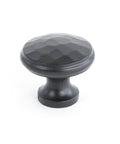 From The Anvil's Black Hammered Cabinet Knob