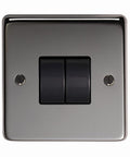 From The Anvil's Black Nickel 10 Amp Switched Socket