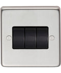 From The Anvil's Satin Stainless Steel 10 Amp Switched Socket