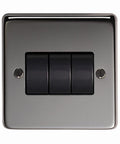 From The Anvil's Black Nickel 10 Amp Switched Socket