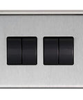 From The Anvil's Satin Stainless Steel 10 Amp Switched Socket